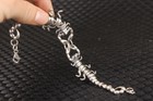 Unique Chinese S925 Silver Solid Scorpion Statue Bracelet Collectable