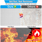 Valchoose Soft 304 Stainless Steel Mesh  8 Pack Bendable Woven 8 3 x11 8  213x30