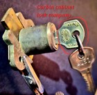Vintage Corbin Cabinet Lock Co  Desk Lock With 2 Keys New-old Stock 