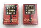 Vintage Dic-a-doo Paint Brush Bath - Lot Of 2 Boxes Copyright 1936 - Read Notes