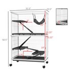 5-tier Small Animal Cage  Ferret Cage Large Chinchilla Cage  White