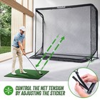 10x7 5ft Heavy Duty Golf Practice Net With Target Cloth   Large Ball Collection