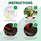 Plant Watering Globes Set Of 6 - Small Self Watering Globes For Indoor Outdoor