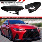 For 19-25 Lexus Is Es Rc Ls Lc Ux Full Carbon Fiber Tr Style Mirror Covers Caps