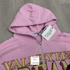 Men Women Pink Dream Zip Up Hoodie Sweatshirt American Rhinestone Worn Coat Top
