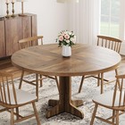 47 Inch Kitchen Table Round Dining Table For 4 Farmhouse For Home Dining Room