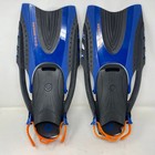 U s  Divers Women Fins 10-14 L xl Blue Orange Adjustable Open Heel Mesh Backpack