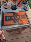 Vintage Funeral Home Flag W  Magnetic Base  Funerary Car Procession Lot Of 6 
