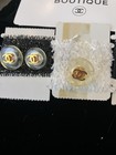 Chanel 1990s Vintage Cc 3 Gold Lucite Buttons Jacket Brand Tag New Threads