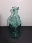 Vintage Recycled Glass Bottle Vase Art Deco Demijohn Style Curved Large 14  Tall
