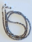 Eyeglass Chain 27  Grey Ab Crystal Beaded Holder Strap Reading Glasses Icandy