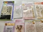 Large Lot Of Clear Stamp Sets Animals People Asian Words Christmas Shapes