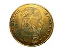 1865 Mexico Miniature Gold Maximiliano Coin - Rare Historical Token