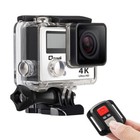 4k Wifi Sports Action Camera W  Double Screen Sensor 100ft Waterproof 170   Angle