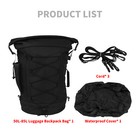 Expandable Luggage Duffle Bag Sissy Bar Passenger Rear Tail For Harley Universal