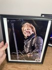 Lot Of 3 Glossy Photo Prints Framed In Glass John Bon Jovi 2010 The Circle Tour