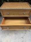 Dresser Pier 1 One Miranda Wicker 3 Drawers Rattan Silver Metal Scroll Imports