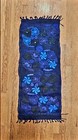 Vintage 1970s Mexican Silk   Cotton Embroidered Runner