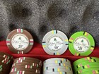 Lot Of 500 Casino Style Bluff Canyon Clay Poker Chips 13 Grams W  Metal Case