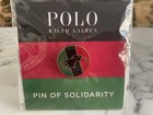 Ralph Lauren Polo Black Pan African                Jacket Coat Shirt Flag Pin Solidarity