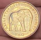 2000 Republic Of Somalia Beautiful 5 Shillings Circulated Coin   1