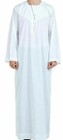 Men Abaya Robe Thoub Daffah Dishdasha Islamic Arab Kaftan Muslim Dress Omani