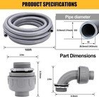 25ft  To 150ft  Flexible Liquid Tight  Non-metallic  Electrical Pvc Conduit