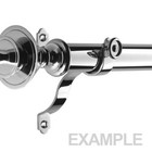 Set 3 Qty  New Rejuvenation Polished Nickel 1  Curtain Rod End Brackets Assembly