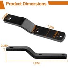 Lawn Mower Hitch For Agri-fab 23475  Garden Tractor Trailer Hitch  Black 