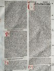 Jeremias - Original Incunable Leaf Biblia Latina Amerbach Basel - 1491