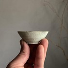 Joseon White Porcelain Cup Antique Korean Art Used Rare Size