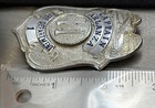 Vintage Obsolete Arlanza Fire Department Captain Badge  1 La Stamp Staty Co
