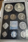 India 1973 10 Piece Proof Set With 2 Silver Coins  For Development Oriented