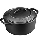 Edging Casting Pre-seasoned Cast Iron Dutch Oven Pot With Lid Dual Handle  So   