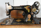 Vintage Singer Sewing Machine W  Motor In Case - Rare Wittenberge Prussia Model