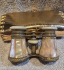 Vintage Lemaire Paris Mother Of Pearl Opera Theater Glasses Binoculars With Case