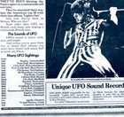 Ufo Vintage 1978 Poster Advert Uk Concert Tour Lights Out