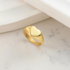 Gold Personalized Vintage Gothic Ring  Custom Initial Signet Ring Gift For Her