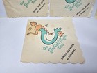 1950 s Set 3 Drink Napkins The Foolish Virgin Bar Virgin Isle Hotel St Thomas Vi