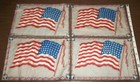 Vintage Early 1900 s Tobacco Premiums Flannel  Felt 48 Star Us Flags