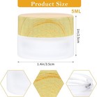 10 Pcs 5 Gram Glass Cosmetic Containers Empty Sample Jars With Leak Proof Lids  