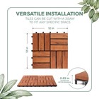 Teak Interlocking Deck Tiles  12 x12  Hardwood Patio Flooring