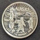  999 Silver 1962 Alaska Land Of The Midnight Sun  20 Trade Token souvenir Money