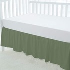 Dust Ruffle Crib Skirt  100  Egyptian Cotton 800 Thread Count  Mini Crib Size