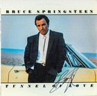 Vintage Bruce Springsteen Signed  tunnel Of Love  Vinyl Record Album Lp Psa dna