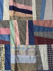 Crazy Quilt Top From Vintage Fabrics 89x72    