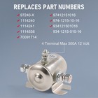 Max 200a Trombetta Continuous Solenoid Relay 3 Terminal Heavy Duty Winch Marine 