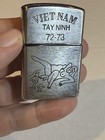 Us Army Vietnam War Zippo Tay Ninh 72-73 Military Nude Woman Trench Art