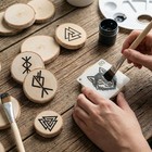 64 Pcs Viking Rune Stencils For Painting  Norse Symbols For Journals 3 Inch