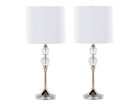 Set Of 2 Lumisource Clara Crystal Table Lamp Modern Bedroom Living Room Decor